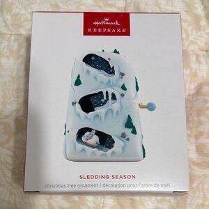 Hallmark Keepsake 2024 Sledding Season Ornament NIB